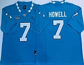 North Carolina Tar Heels 7 Sam Howell Blue College Football Jersey,baseball caps,new era cap wholesale,wholesale hats